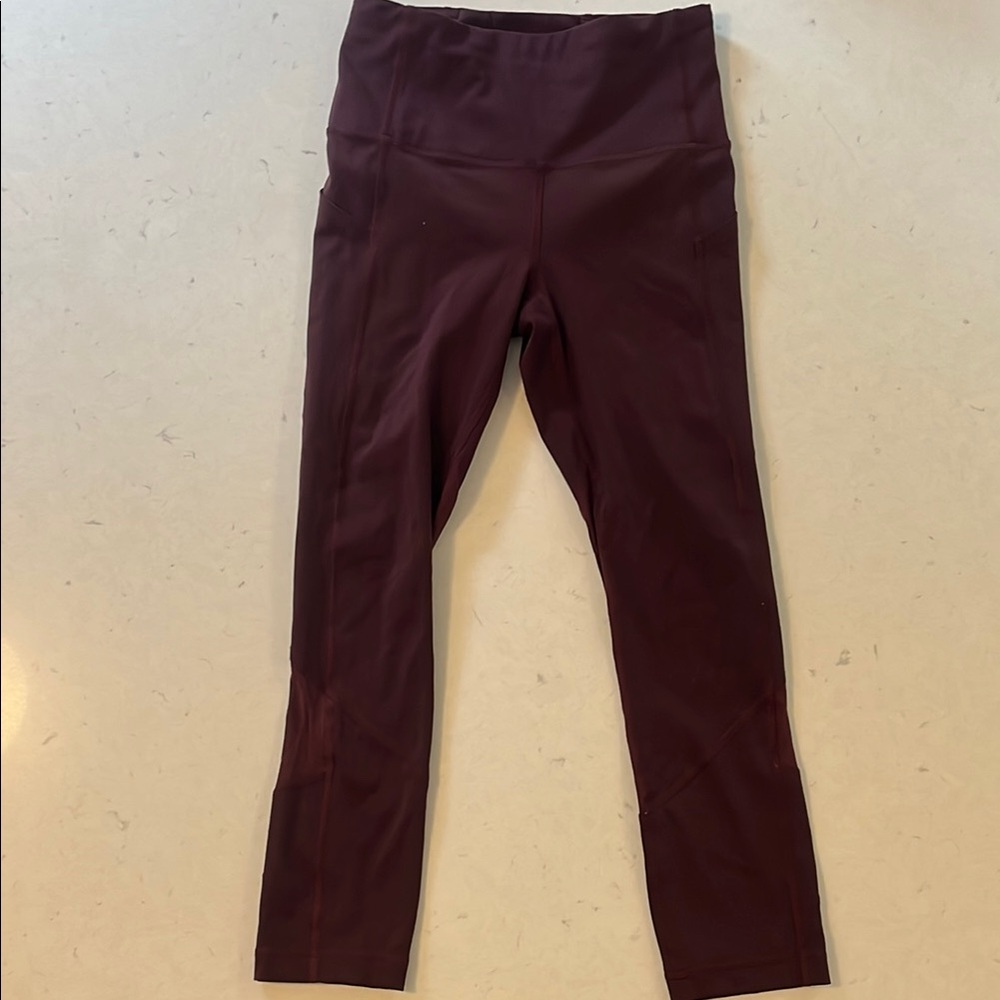 Lululemon Pace Rival High Rise Crop Pants Size 2, 22” inseam